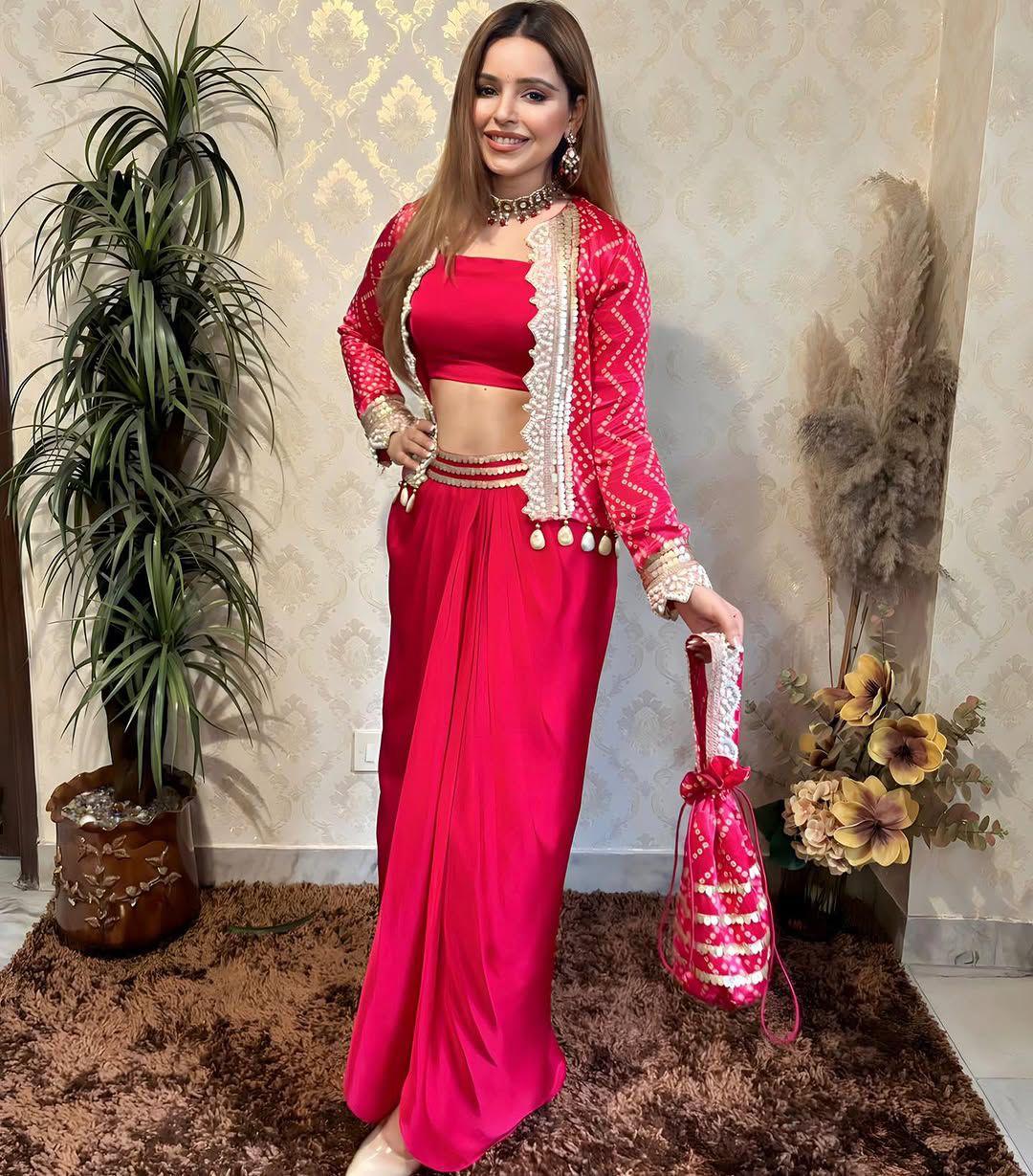 Amazing Perfect Cape Draped Jacket Skirt Set