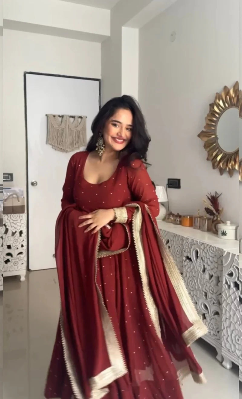 Regal Evening Wear Anarkali Suit for Celebrations