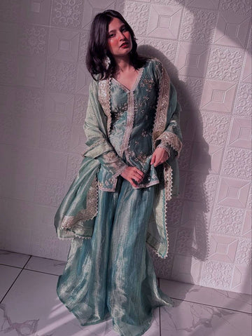 Royal Fandy Silk Festive Sharara Collection