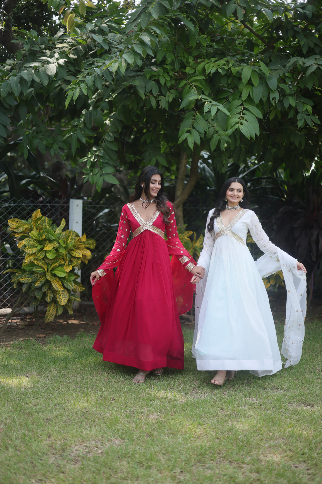 Readymade Alia Cut Gown With Dupatta