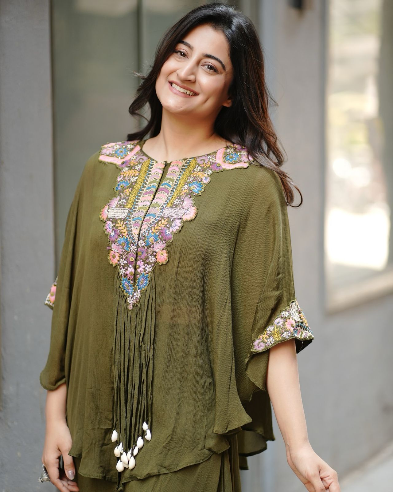 Soch Green Embellished  Indo Western With Sequence Embroidered Work