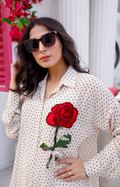Summer-Perfect White Schiffli Embroidered Suit for Summer Collection