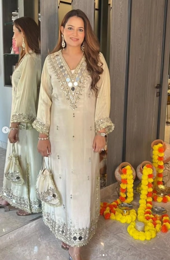 Shahana Handcrafted Mirror Kurta Set