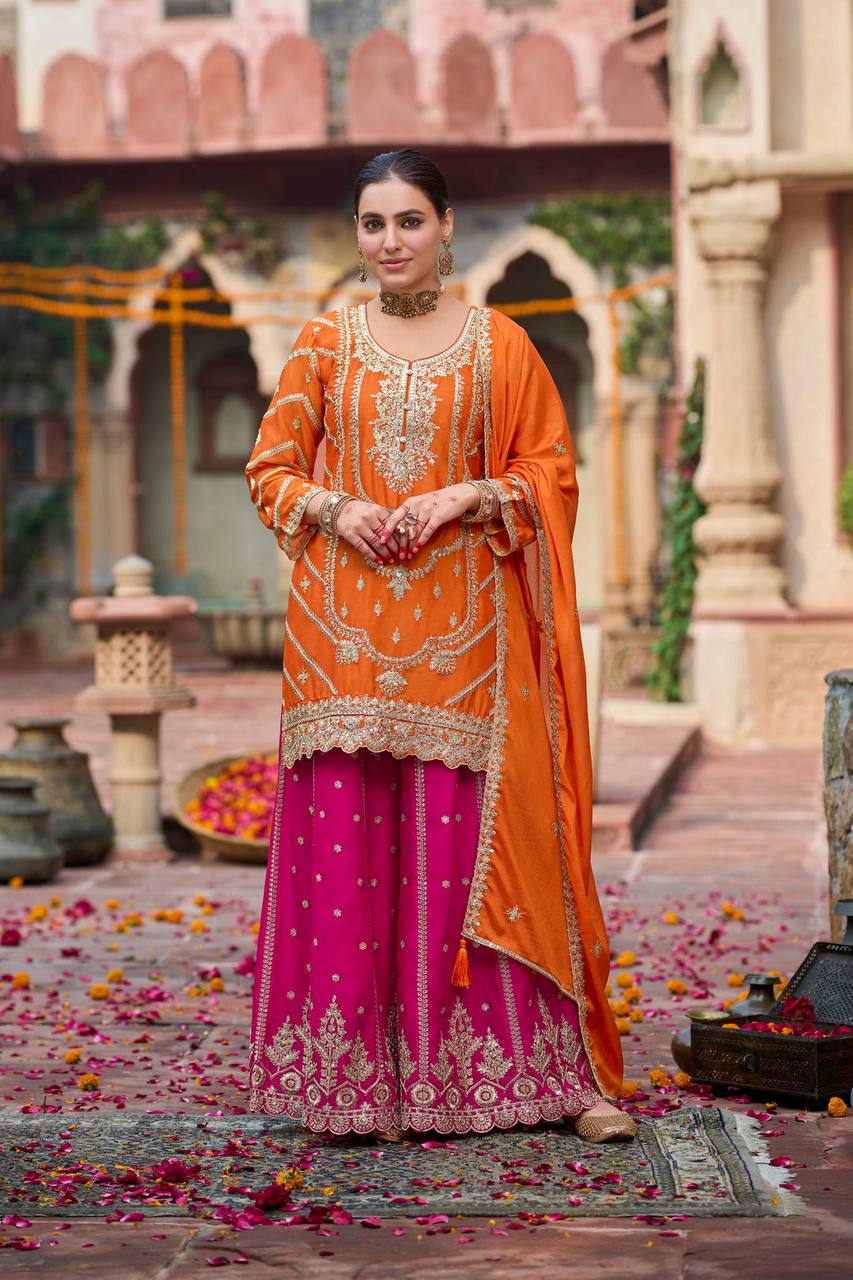 Heritage Grace Designer Sharara Suit Set